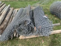 3pcs 6' CHAIN LINK FENCE, APPROX. 50'