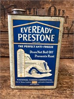 Eveready Prestone Anti-Freeze Gallon Tin