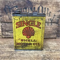 Shell Single Imperial Gallon Tin