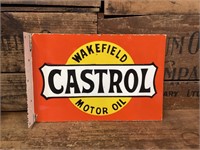 Wakefield Castrol Flange Enamel Sign