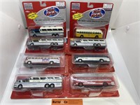 Box Lot of Various Model Buses - Mini Metals Brand