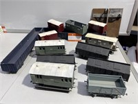 Box Lot of Various Model Train Carriages