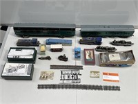 Box Lot of Various Miscellaneous Train Parts