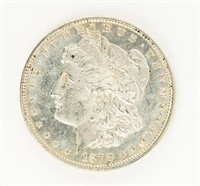 Coin 1878-P 7/8TF Morgan Silver Dollar, Gem BU