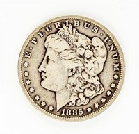 Coin 1885-CC Morgan Silver Dollar, F