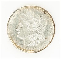 Coin 1890-C Morgan Silver Dollar, Choice BU