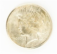 Coin 1924-S Peace Dollar, Gem BU