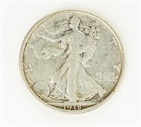 Coin 1918-D Walking Liberty Half Dollar, VF