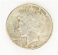 Coin 1934-S Peace Dollar, Choice