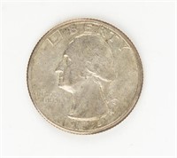 Coin 1932-D Washington Quarter, AU - Damaged Rev.