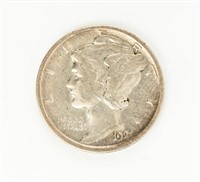 Coin 1921-P Mercury Dime, F-VF