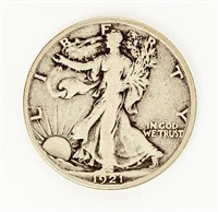 Coin 1921-S Walking Liberty Half Dollar, F