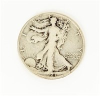 Coin 1921-P Walking Liberty Half Dollar, F