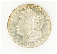Coin 1899-P Morgan Silver Dollar, Gem BU