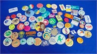 Large Lot Of Promotion Buttons / Badges