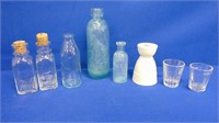 Collection Of Vintage Bottles & Shot Glasses /