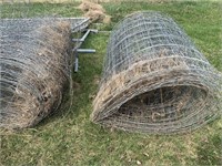 (6) PARTIAL ROLLS USED 3' PAGE WIRE