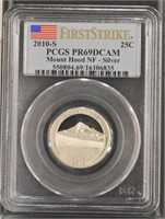 US Coins 2010-S Silver Washington Quarter Mount Ho