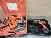 Paslode Impulse and Black and Decker 12V Drill