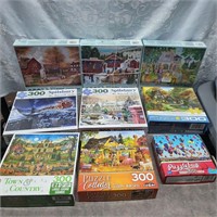 Lotof 9 puzzles 5-factory sealed