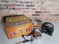 Harley Davidson Helmet Tins, Letter Opener & Box