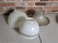 Lg. Glass Lamp Shades 8" to 14"