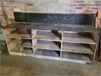General Store Style Display or Work Storage Bench