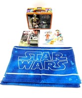 Star Wars Lunch Box, Hand Towel, and Figures