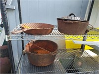 cast iron pots