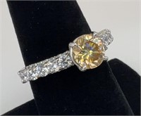 3.8g Champagne Diamond Ring