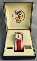 Seiko Gold Plated Mickey Mouse Watch
