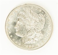 Coin 1880-S Morgan Silver Dollars,BU