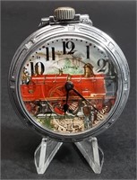 ILLINOIS 305 POCKET WATCH WITH TRAIN DIAL