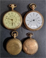 COLLECTION OF FOUR POCKET WATCHES