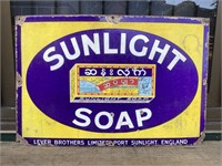 Original Sunlight Soap Enamel Sign