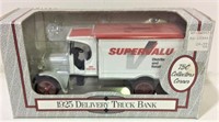 NIB 1925 SuperValu Delivery Truck Die-Cast Bank