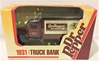 NIB 1931 Truck Dr. Pepper Die-Cast Truck Bank