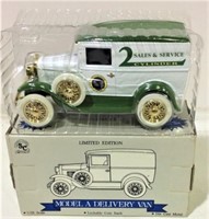 NIB John Deere 2 Cylinder Model A Delivery Toy Van