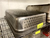 1/1 SIZE STAINLESS STEEL 4" PERFORATED STEAM PAN