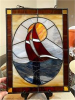 Stain glass sailboat flaws