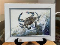 Sandy surfer blue crab print
