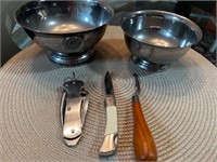 Silver plate & pocket knife and more!