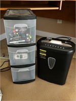 Amazon shredder & 3 drawer organizer
