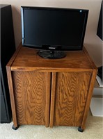 Samsung monitor AND wheeled cabinet