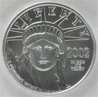 2002 $25 .9995 1/4oz Platinum Coin - PCGS MS69