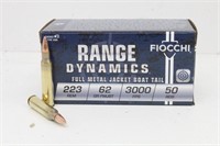 (50rds) Fiocchi Range Dynamics 223 Rem 62 Gr