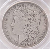 1889-CC Morgan Silver Dollar - PCGS F15