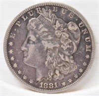 1881-S Morgan Silver Dollar - F