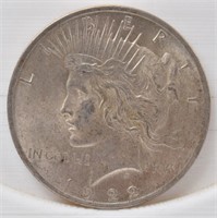 1922-P Peace Silver Dollar - AU