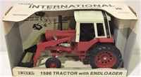 International 1586 Toy Tractor W/Loader NIB ERTL